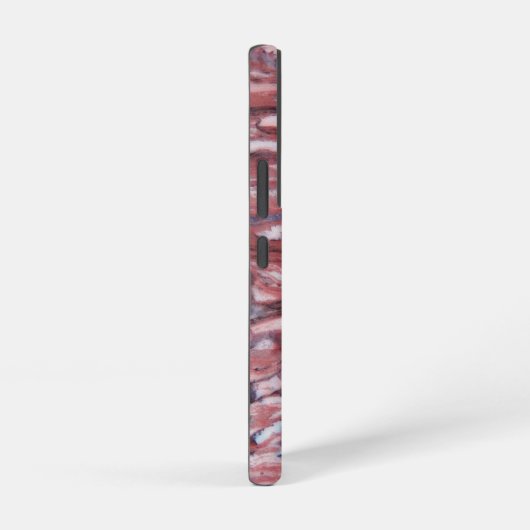 Coque Samsung Galaxy Motif Abstrait en pierre minérale rouge (Côté droit)