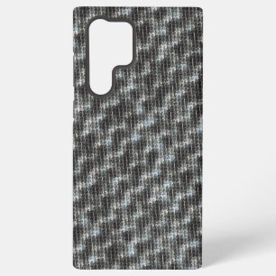 Coque Samsung Galaxy Motif abstrait géométrique tissé ardoise glacée 12
