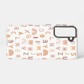 Coque Samsung Galaxy Motif Alphabet arc-en-ciel amusant (Verso Horizontal)