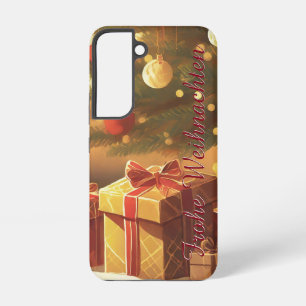 Coque Samsung Galaxy Motif, avec des cadeaux sous le sapin de Noël 3701