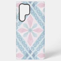 motif bleu en forme de diamant