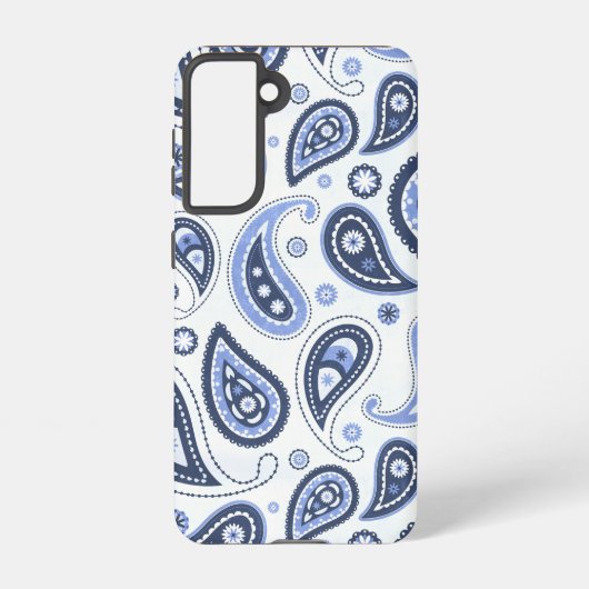 Coque Samsung Galaxy Motif Blue Paisley (Verso)