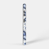 Coque Samsung Galaxy Motif Blue Paisley (Côté droit)