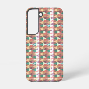 Coque Samsung Galaxy Motif Boho géométrique en détresse Galaxy S22 Coqu