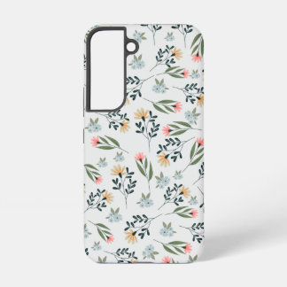 Coque Samsung Galaxy Motif botanique de fleurs sauvages modernes