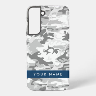 Coque Samsung Galaxy Motif camouflage gris neige hivernale Personnalise