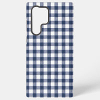 Motif carreaux gingham - Bleu marine