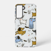 Coque Samsung Galaxy Motif chien mignon Doodle (Verso)