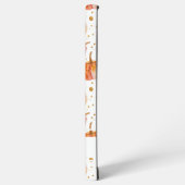 Coque Samsung Galaxy Motif Citrouille aquarelle avec nom (Côté gauche)