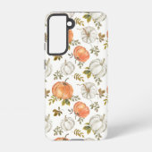 Coque Samsung Galaxy Motif Citrouille d'aquarelle d'automne (Verso)
