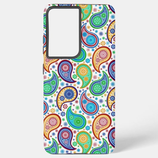 Coque Samsung Galaxy Motif coloré Paisley (Verso)