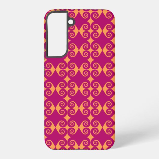 Coque Samsung Galaxy Motif Curly Diamond (Verso)