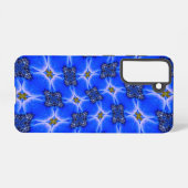 Coque Samsung Galaxy Motif d'anémone du Jardin bleu (Verso Horizontal)
