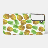 Coque Samsung Galaxy Motif d'aquarelle ananas (Verso Horizontal)