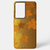 Coque Samsung Galaxy Motif d'automne avec feuilles d'érable en chute et (Verso)