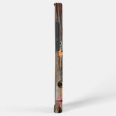 Coque Samsung Galaxy Motif de bois rustique industriel monogramme (Côté droit)