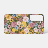 Coque Samsung Galaxy Motif de broderie florale TWEETY™ (Verso Horizontal)