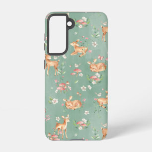 Coque Samsung Galaxy Motif de cerfs à l'aquarelle