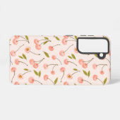 Coque Samsung Galaxy Motif de cerise aquarelle (Verso Horizontal)