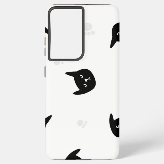 Coque Samsung Galaxy Motif de chat (Verso)