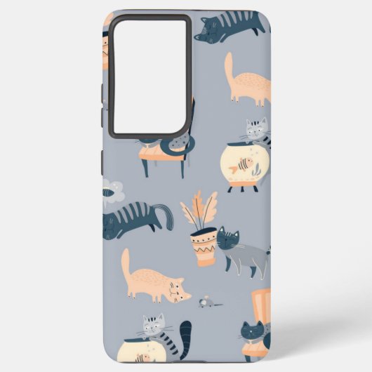 Coque Samsung Galaxy Motif de chat (Verso)