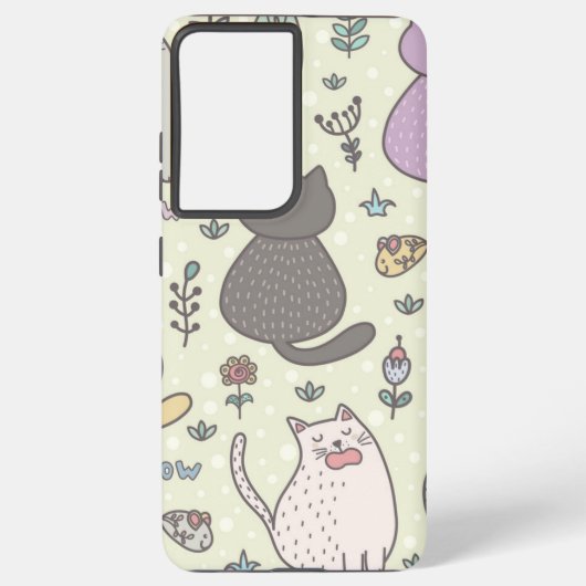 Coque Samsung Galaxy Motif de chat (Verso)