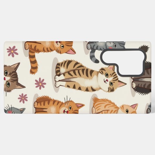 Coque Samsung Galaxy Motif de chat Galaxy Coque (Verso Horizontal)