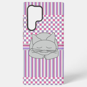 Coque Samsung Galaxy Motif de chat gris endormi