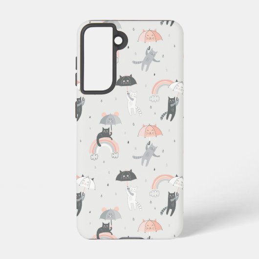 Coque Samsung Galaxy Motif de chats à plume (Verso)