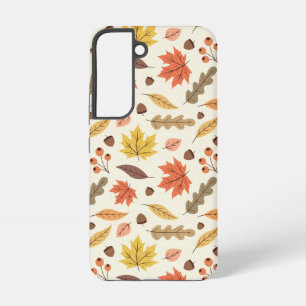 Coque Samsung Galaxy Motif de chute de feuilles d'automne coloré