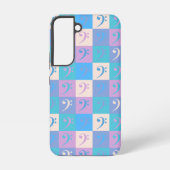 Coque Samsung Galaxy Motif de Clé de Fa Musique Pastel (Verso)