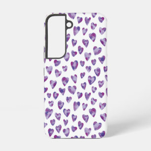 Coque Samsung Galaxy Motif de cœur d'amour violet guérisseur