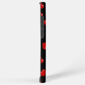 Coque Samsung Galaxy motif de coeur rouge élégant sur monogramme person (Côté droit)