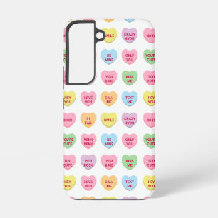 Coque Samsung Galaxy Motif de cœurs de conversation personnalisés amusa