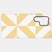 Coque Samsung Galaxy Motif de cube géométrique Pale Melon (Verso Horizontal)