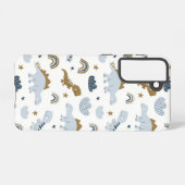 Coque Samsung Galaxy Motif de dinosaure arc-en-ciel mignon (Verso Horizontal)