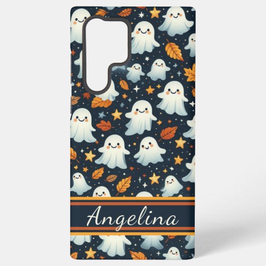 Coque Samsung Galaxy Motif de fantôme d'Halloween (Verso)