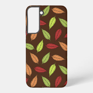 Coque Samsung Galaxy Motif De Feuilles, Feuilles Colorés, Feuilles D'Au