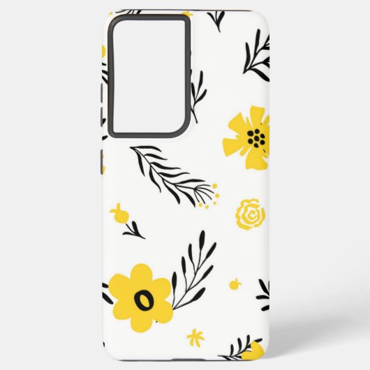 Coque Samsung Galaxy Motif de fleurs (Verso)
