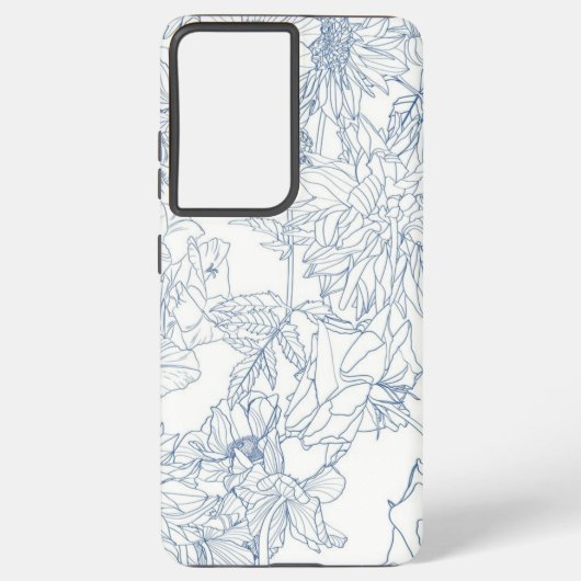 Coque Samsung Galaxy Motif de fleurs (Verso)