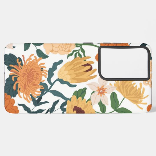 Coque Samsung Galaxy Motif de fleurs (Côté gauche)