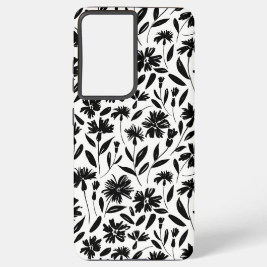 Coque Samsung Galaxy Motif de fleurs (Verso)
