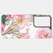 Coque Samsung Galaxy Motif de fleurs (Côté gauche)