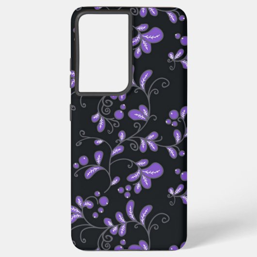 Coque Samsung Galaxy Motif de fleurs (Verso)