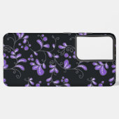 Coque Samsung Galaxy Motif de fleurs (Côté gauche)
