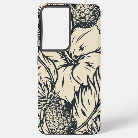Coque Samsung Galaxy Motif de fleurs (Verso)