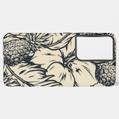 Coque Samsung Galaxy Motif de fleurs (Côté gauche)