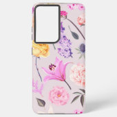 Coque Samsung Galaxy Motif de fleurs (Verso)