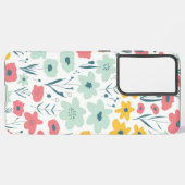 Coque Samsung Galaxy Motif de fleurs (Côté gauche)