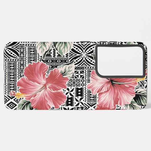 Coque Samsung Galaxy Motif de fleurs (Côté gauche)